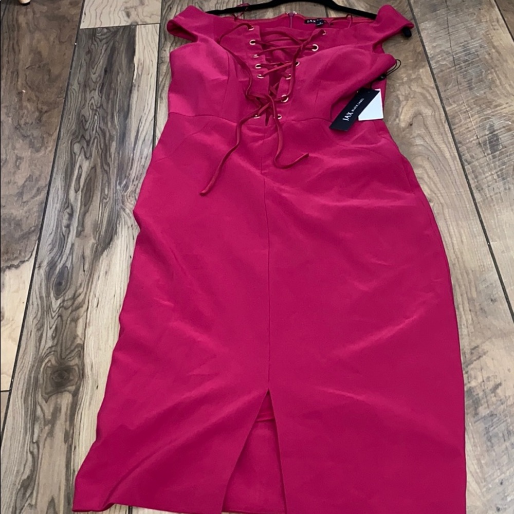Jax Black Label Brand New Lace Up Dress